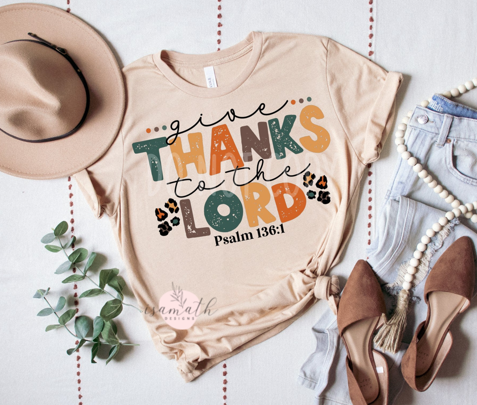 Give thanks to the Lord