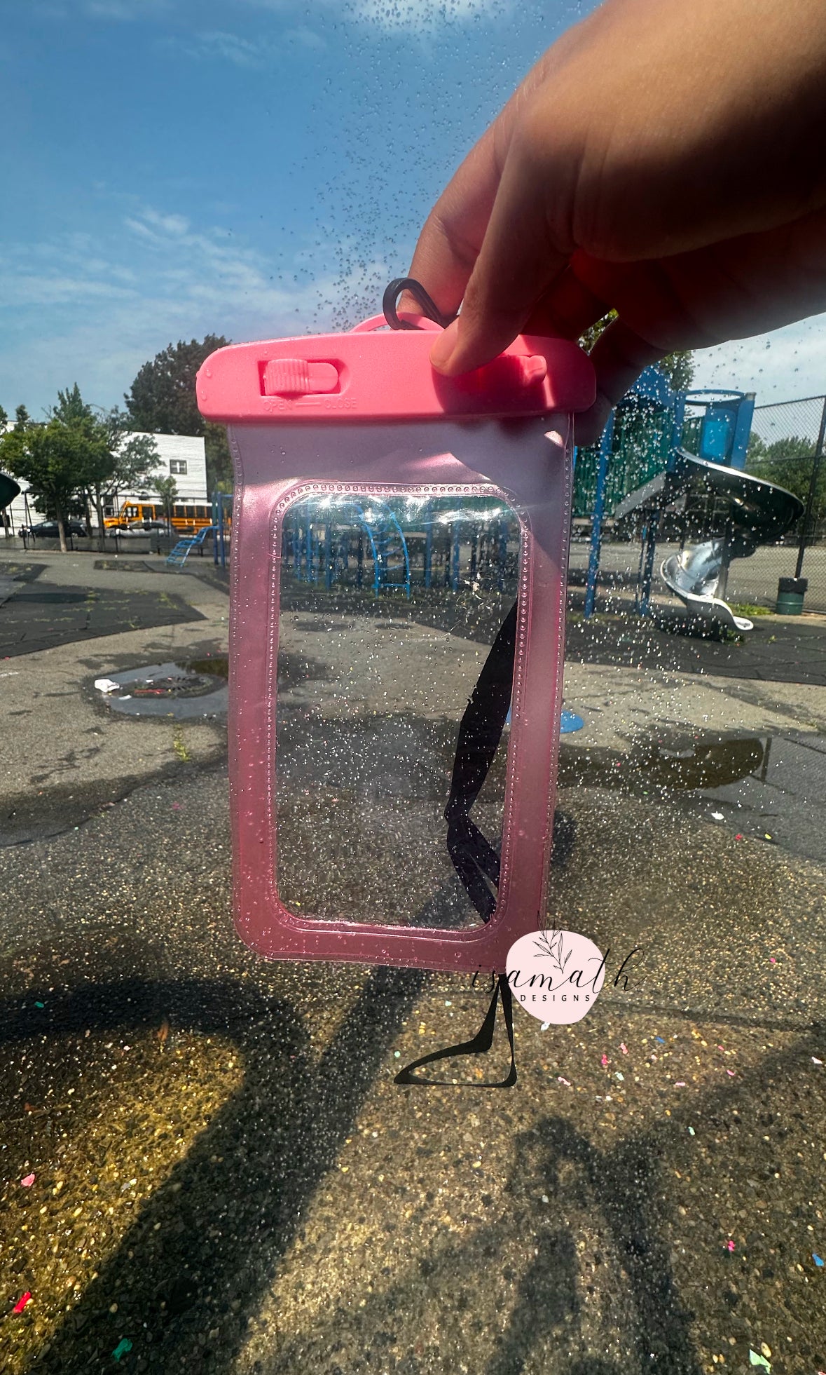 Waterproof Cell Phone Pouch - Pink