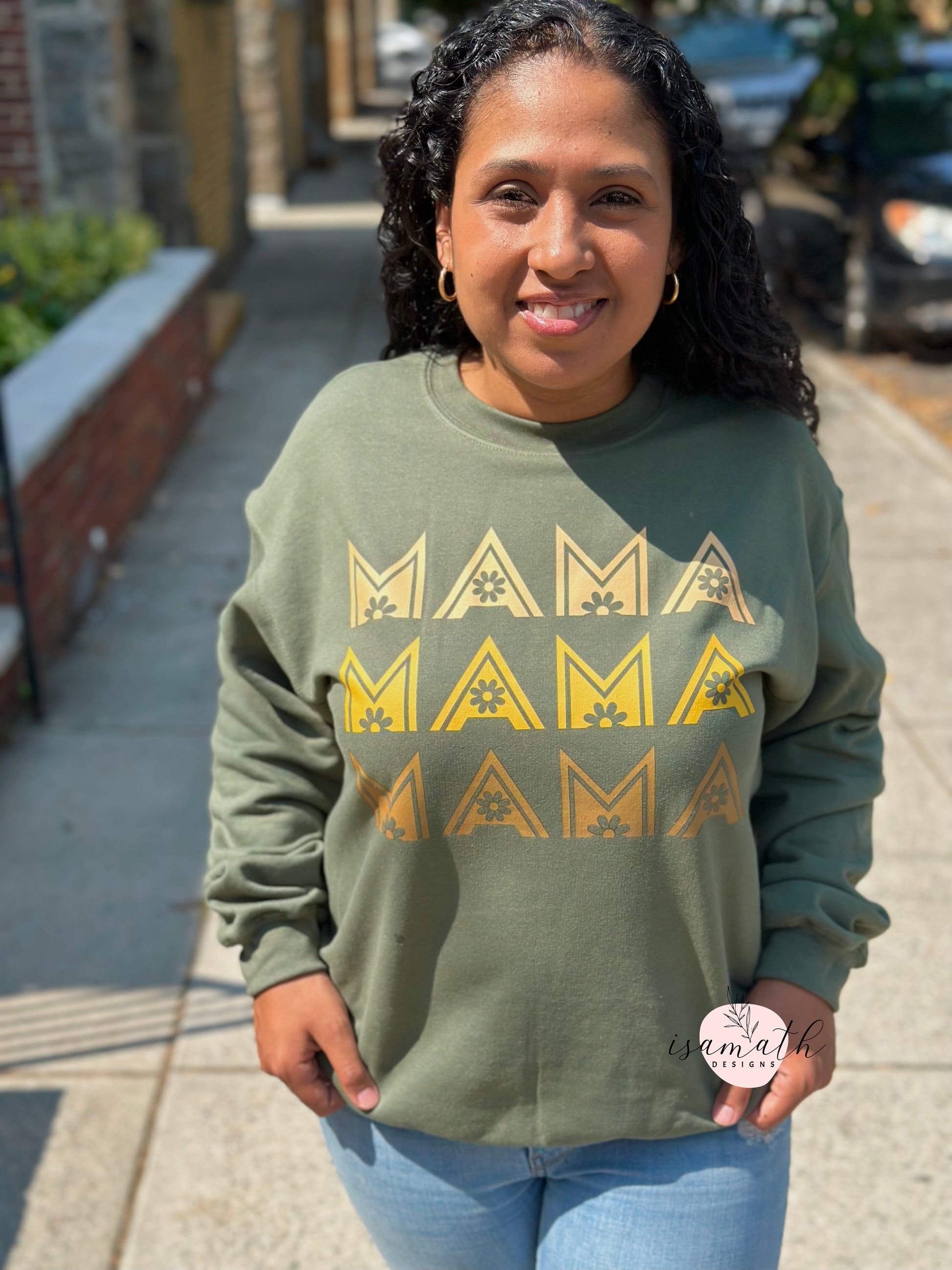 Mama Flower Crewneck