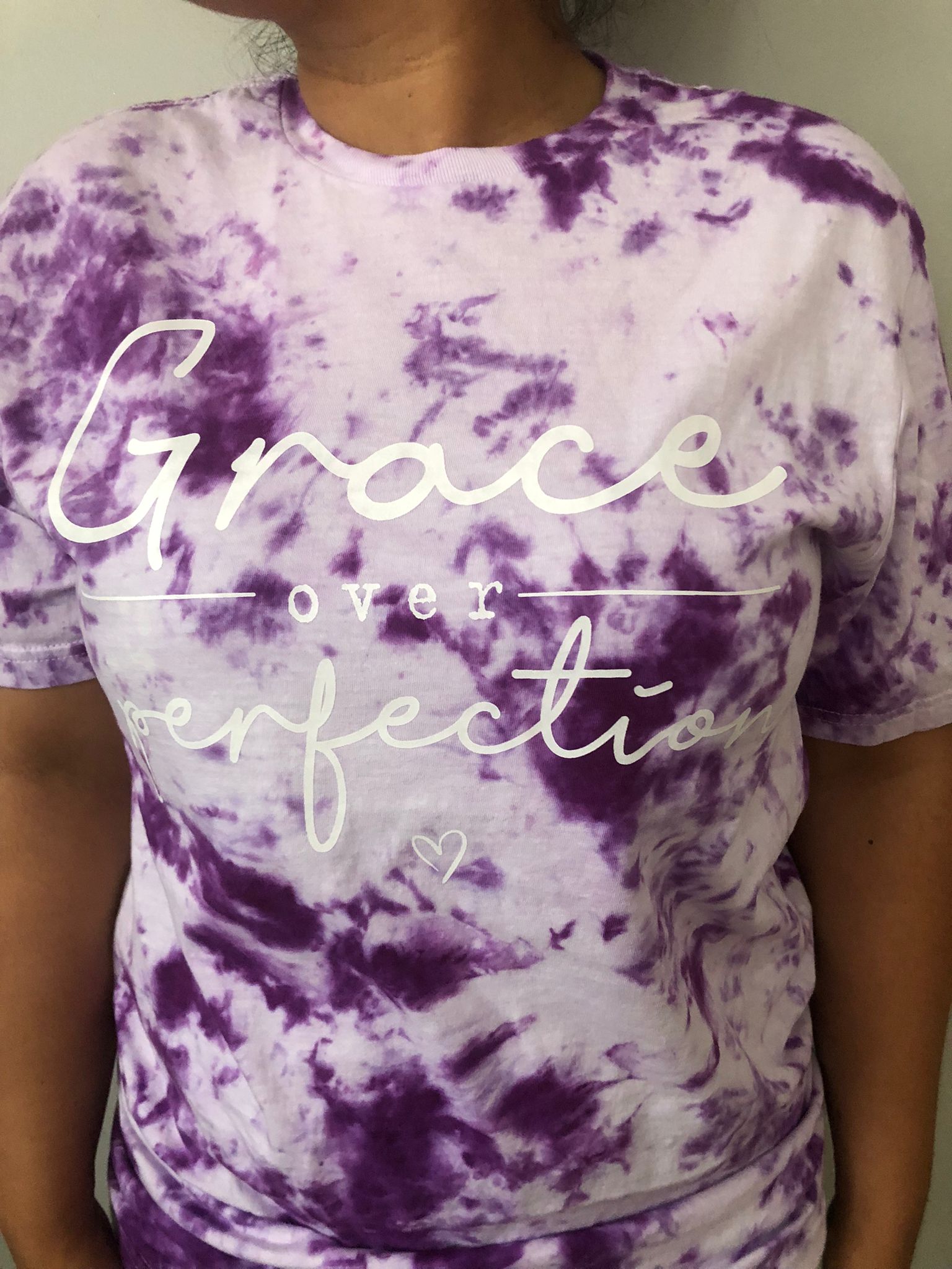 Grace over Perfection - Grape tie dye