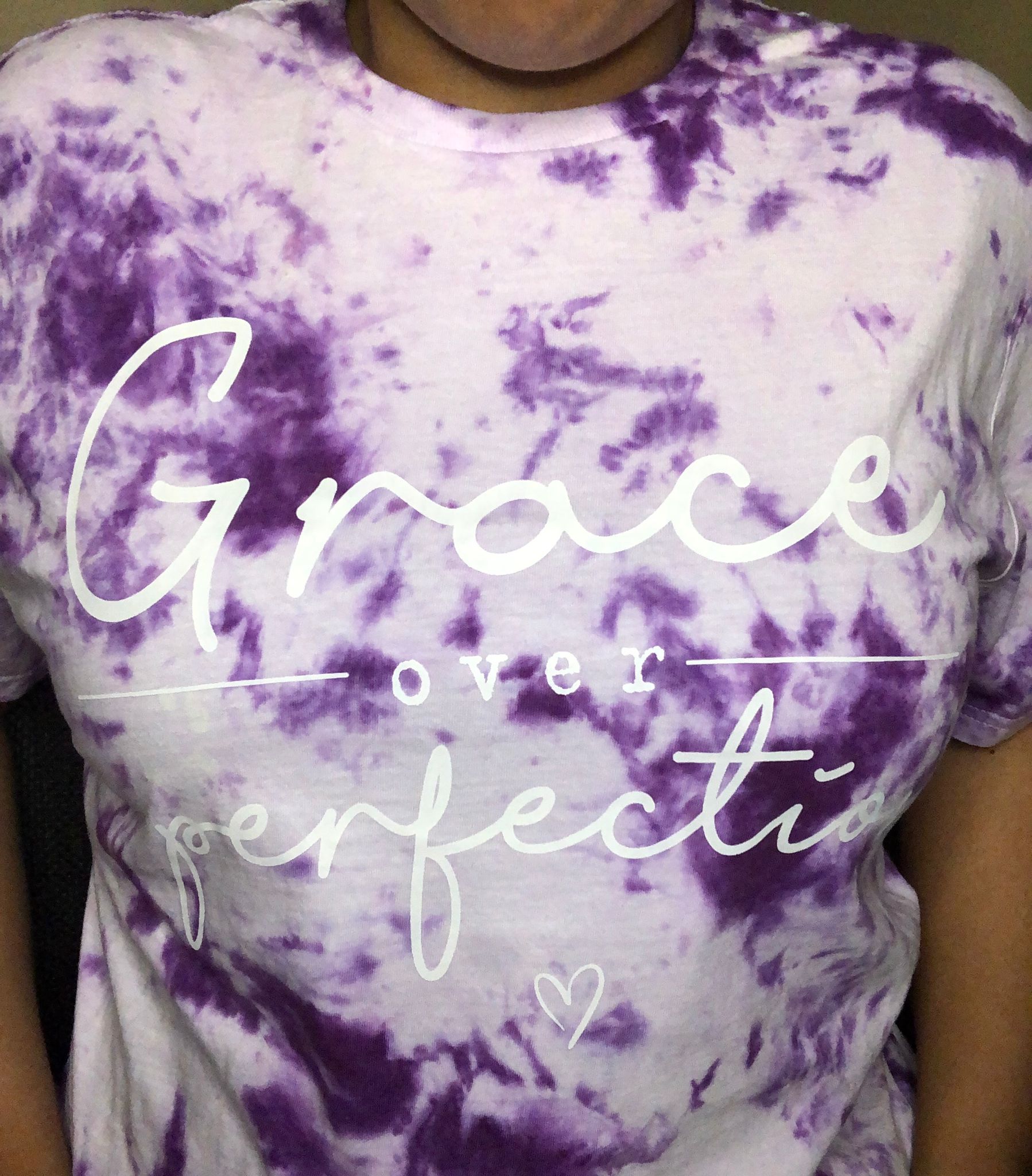 Grace over Perfection - Grape tie dye